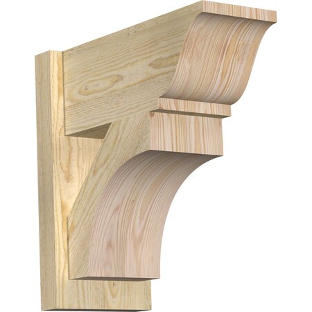 Ekena Millwork Westlake Rough Sawn Traditional Outlooker, Douglas Fir, 8"W x 18"D x 18"H OUT08X18X18WTL01RDF